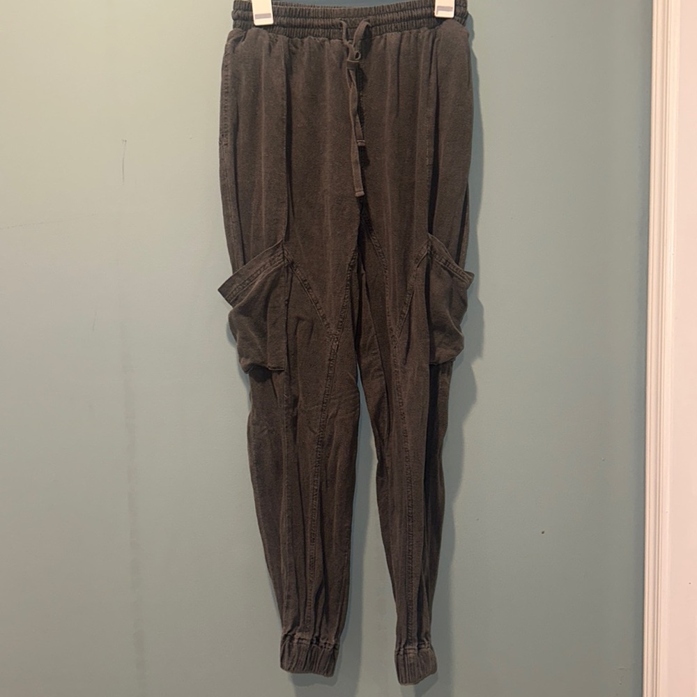 Faded Grey Cargo Pants